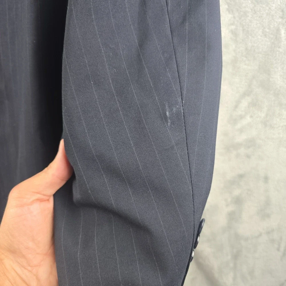 Brooks Brothers Brookease Blazer Mens 43R Dark Gray Sport‎ Coat Jacket 100% wool